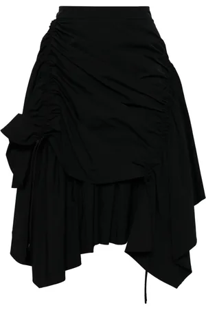 JUUN.J Asymmetric panelled skirt