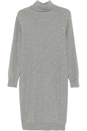 PESERICO SIGN Sequinned midi dress