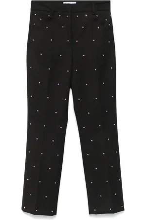 Manuel Ritz Crystal-appliqué trousers