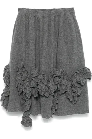 Comme des Garçons Ruffle-appliqué midi skirt