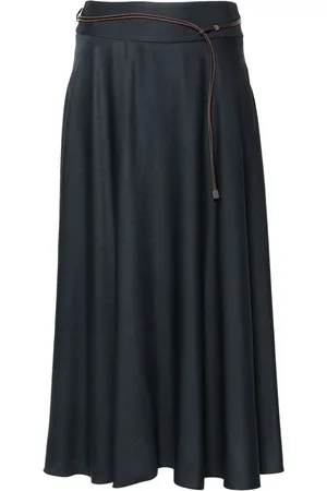 PESERICO SIGN Belted midi skirt