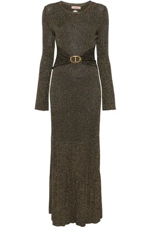 Twin-Set Long rib knit dress