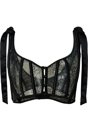 Twin-Set Lace satin bustier