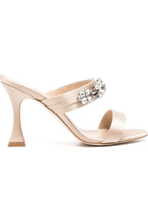 Manolo Blahnik Persan 90mm satin mules