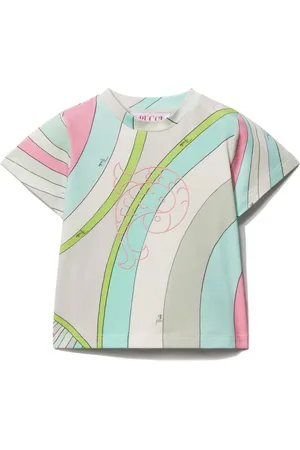 PUCCI Junior Embroidered Iride-print T-shirt