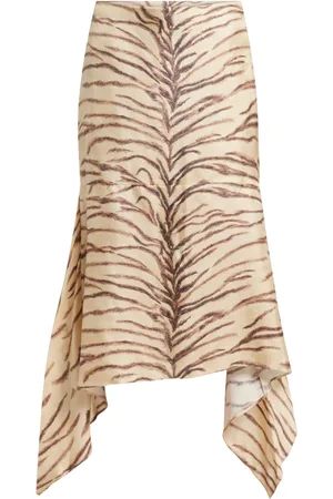 Stella McCartney Tiger-print midi skirt