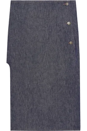 Courrèges Straight denim skirt