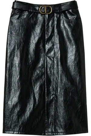 Twin-Set Logo-plaque midi skirt