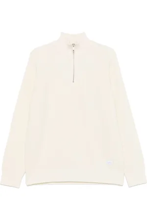 Manuel Ritz Half-zip rib sweater