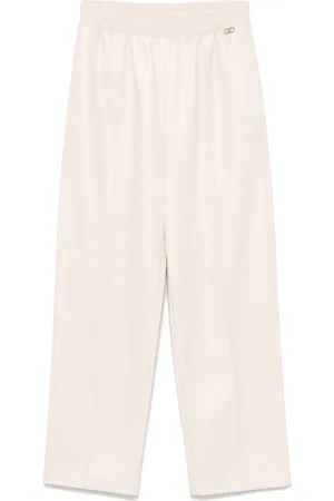 Liu Jo Faux-leather tapered trousers