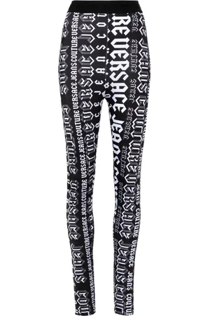 VERSACE Logo-print leggings