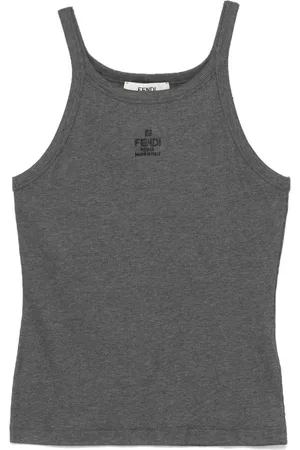 Fendi Logo-embroidered top