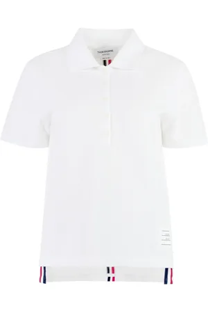 Thom Browne RWB-stripe polo shirt
