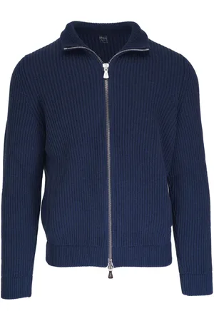 FEDELI Cashmere zipped cardigan