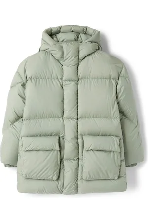 Il gufo Logo-patch padded coat