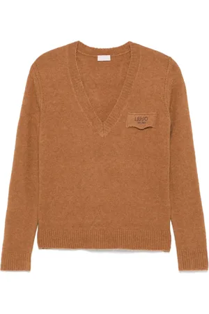 Liu Jo Logo-embroidered sweater