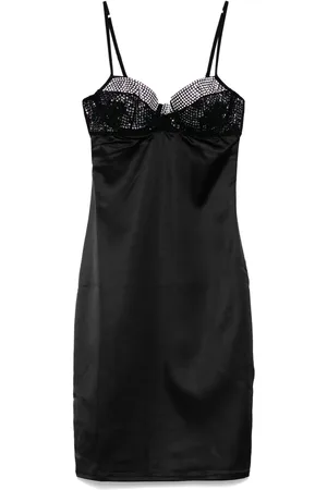 Oseree Crystal-embellished tube dress