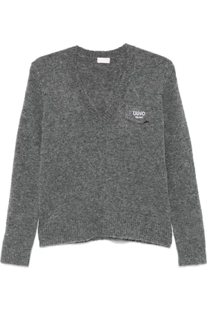 Liu Jo Logo-embroidered sweater