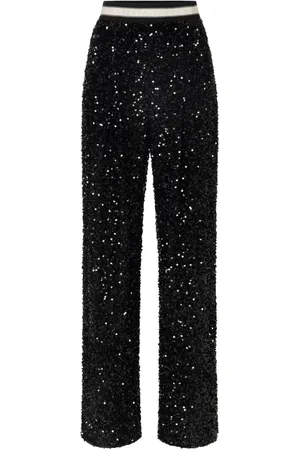 Elisabetta Franchi Sequin-embellished trousers