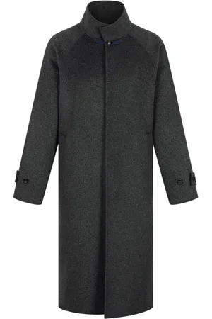 SHANGHAI TANG Mandarin-collar cashmere coat