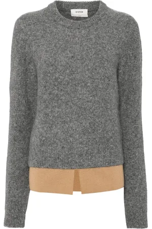 SYSTEM Shirt layered knit top