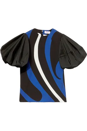 Puccini Marmo-print top