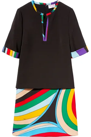 Puccini Iride-print mini dress