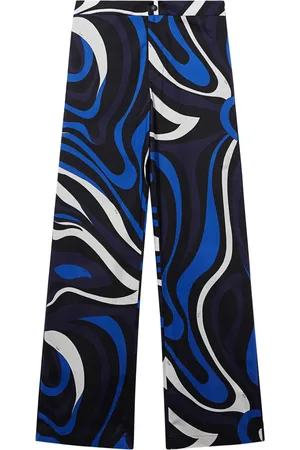 Puccini Marmo-print trousers
