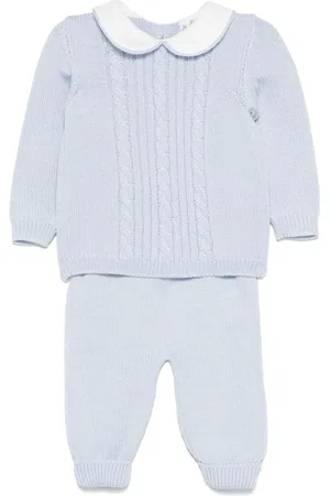 SIOLA Cable-knit sweater and trousers