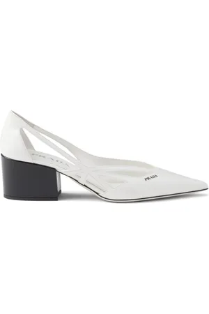 Prada 55mm cut-out leather pumps