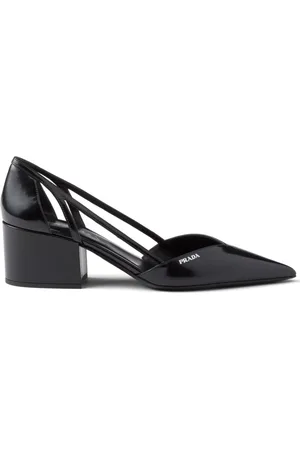 Prada 55mm cut-out leather pumps