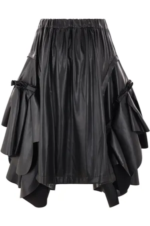 Comme des Garçons Pleat-detailing midi skirt