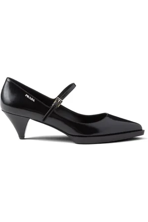 Prada 55mm brushed leather pumps