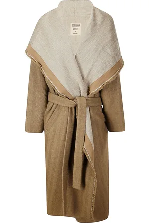 UMA WANG Belted cardigan coat