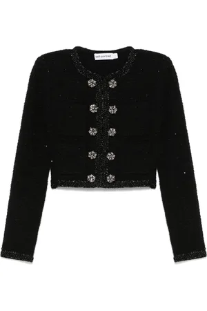 Self-Portrait Textured knit jacket