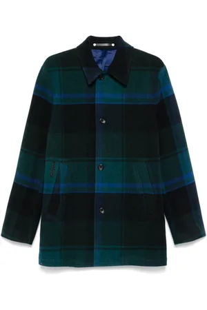 Paul Smith Plaid-check coat