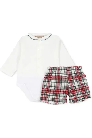 LA STUPENDERIA Check-pattern baby set