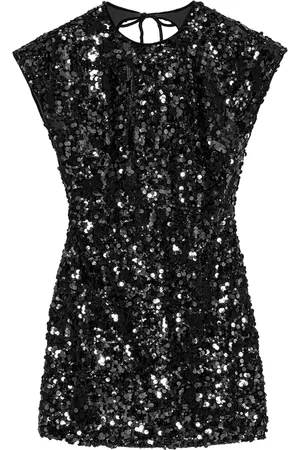 Ganni Sequin-embellished mini dress