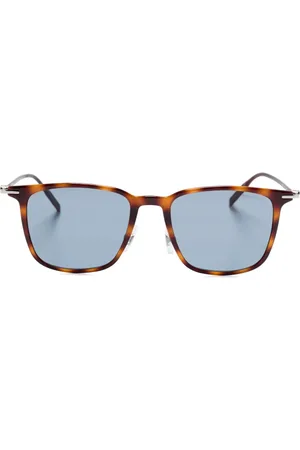 Montblanc Tortoiseshell-effect sunglasses