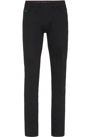Philipp Plein Dragon-embellished jeans