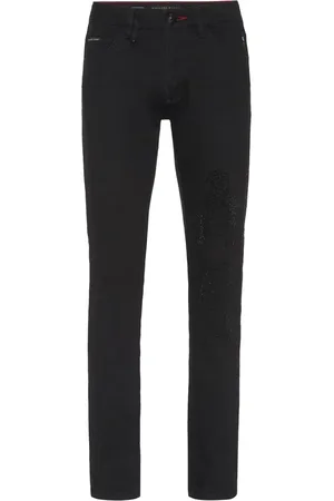 Philipp Plein Super Straight dragon-detail jeans