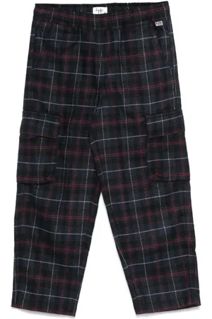 Il gufo Check-pattern cargo pants