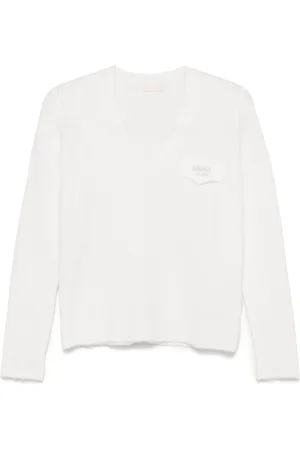 Liu Jo Logo-embroidered sweater