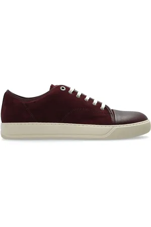 Lanvin Panelled suede sneakers