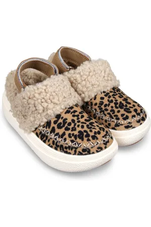 Flower Mountain Leopard-print slippers