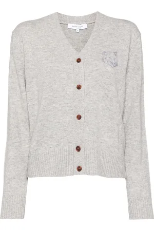 Maison Kitsuné Bold Fox Head embroidered cardigan