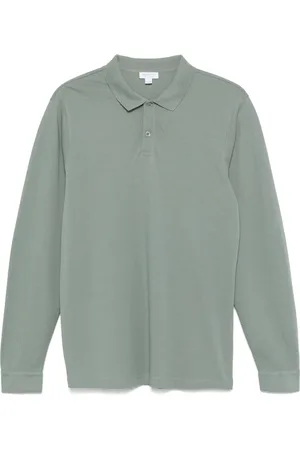 Sunspel Long-sleeve piqu?? polo shirt