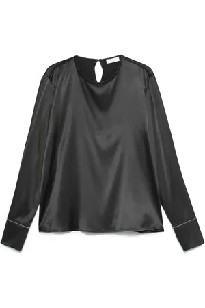 PESERICO SIGN Punto Luce-chain satin T-shirt