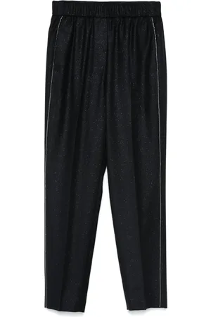 PESERICO SIGN Lurex-detail trousers