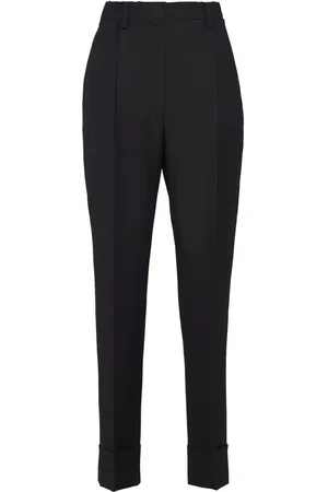 Prada Pressed-crease tailored trousers